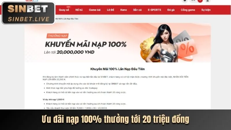 Khuyến mãi chào mừng thành viên mới 368 Bet
